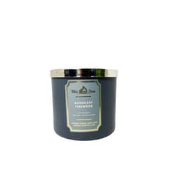 Bath & Body Works White Barn Mahogany Teakwood Scented Candle Unisex Candle 14.5 oz