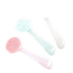 Healifty 3pcs Facial Cleansing Brush Manual Face Brush Silicone Face Scrubber Skin Care Massage Tool for Deep Cleaning Gentle Exfoliating