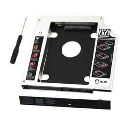 SZYIKUER SDD Hard Drive Caddy Case,Universal 9.5mm SATA to SATA 2nd SSD HDD Hard Drive Caddy Adapter Tray Case for DELL HP Lenovo ThinkPad ACER Gateway ASUS Sony Samsung MSI Laptop