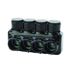 NSi IPLD750-4B Polaris Insulated Multi-Tap Connector 4 Port (Dual Sided Entry) 750-250 MCM-Bagged Wire-terminals, Black