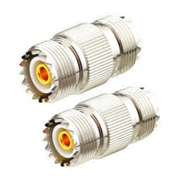 Superbat wlaniot SO239 Coupler SO-239 Coax Connector Adapter UHF Female to Female SO239 Barrel Connector Ham Radio Coax Connectors 2pcs