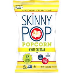 Generic Skinny Pop, Popcorn, White Cheddar, Gluten-Free, Non-GMO, No Artificial Ingredients