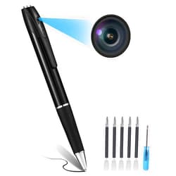 Realhide 64GB Hidden Camera【2025 Upgraded Version】, Spy Camera, Pen Camera with FHD1080P, Nanny Cam with 180 Minutes Battery Life, Body Camera for Home Security or Classroom Learning