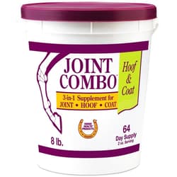 Farnam Horse Health Joint Combo Hoof & Coat, Convenient 3-in-1 horse joint supplement provides complete joint, hoof and coat care, 8 lb., 64 day supply