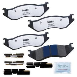 Bendix Fleet Metlok MKD966FM Semi-Metallic Front Brake Pads for Dodge Durango 2006-2003, Ram 1500 2005-2002, Ram 1500 Van 2003
