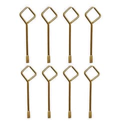 CF Living Interior Door Emergency Key, Key Pin for Interior Privacy Door Lock Compatible for Bedroom Bathroom, Square Ring- 8 Pack