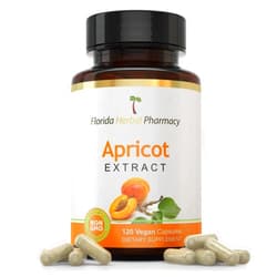 Florida Herbal Pharmacy, Apricot Supplement Capsules 10:1 (120 Capsules) 500 mg per Capsule, 1000 mg Serving (Pack of 1)