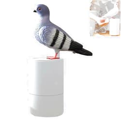 LiFann Pigeon Automatic Induction Foam Hand Washer, Automatic Soap Dispenser, Smart Gadgets, Funny Pigeon Soap Dispenser, Countertop Soap Dispenser(Gris)