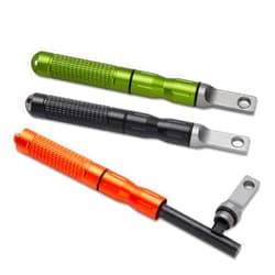 SUSUB 3PCS Ferro Rods - Compact Fire Starter Sticks with Scraper Striker Fire Steel Strikes Survival Flint Fire Steel Spark Magnesium Rod for EDC, Emergency Survival Kits, Camping,Hiking,Bush-Craft