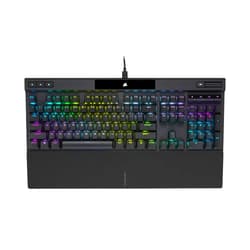 Corsair K70 RGB PRO Wired Mechanical Gaming Keyboard (CHERRY MX RGB Speed Switches: Linear and Rapid, 8,000Hz Hyper-Polling, PBT DOUBLE-SHOT PRO Keycaps, Soft-Touch Palm Rest) QWERTY, NA - Black