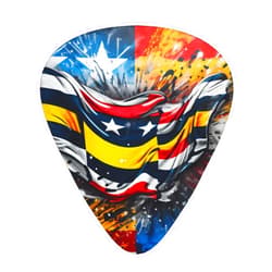 WBQLSL Color Flag Guitar pick set (12 pieces) thin, medium and thick guitar picks, suitable for guitar, bass, electric guitar and ukulele