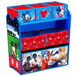 Delta Children Disney Mickey Mouse 6 Bin Design and Store Toy Organizer