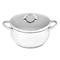 Generic Silampos Domus Stainless Steel Casserole Pot, Various Sizes, Made In Portugal (N.18 2.2L - 2.3qt)