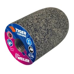 Weiler 68406 Tiger Ceramic Type 18R Round Tip Portable Grinding Cone, HZA20-S, 2