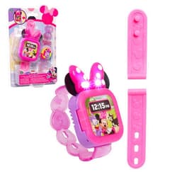 Disney Junior Minnie Mouse Play Smart Watch with Lights and Sounds, 3-pieces, Pretend Play, Kids Toys for Ages 3 Up by Just Play
