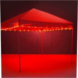 Brightz LED Canopy Lights, Red - Weather Resistant, Battery Operated, 40-Foot LED Light for Outdoor Events