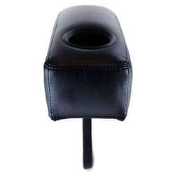 Octane Seating Removable Sofa Shark Arm Black Leather (Black Bonded)