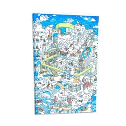 BROGEH Posters for Room Nara Lalana Art Prints Classic Poster Frame Canvas Wall Art Poster Decorative Bedroom Modern Home Print Picture Artworks Posters 08x12inch(20x30cm)