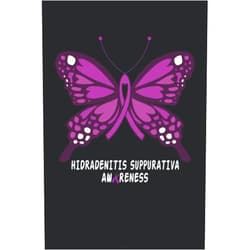 Kem sadik Hidradenitis suppurativa Awareness Butterfly Lined Notebook: Hidradenitis suppurativa Journal 110 Pages 6x9 Inch for Hidradenitis suppurativa Warrior & Hidradenitis suppurativa Fighter