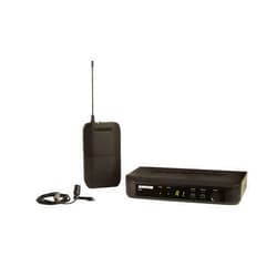 Shure BLX14/CVL Wireless Microphone System - 14-Hour Battery Life, 300 ft Range, UHF | Includes CVL Lavalier Mic, Bodypack Transmitter, Single Channel Receiver | H10 Band (BLX14/CVL-H10)