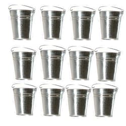Stolife Metal Buckets,Galvanized Buckets and Party Favor Bucket,Candy Box Buckets,12 Pack (12)