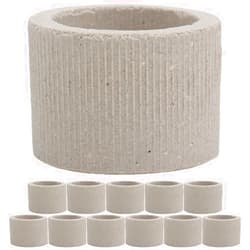 Iplusmile Aquatic Plants Fixed Ring, 12pcs Aquarium Plant Weights Ceramic Water Plants Fixed Ring Base -Floating Planting Holder for Aquarium Decoration Fish Tank Accessories