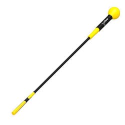 Greatlizard Golf Swing Trainer Training Aid Swing Trainer Golf Practice Warm-Up Stick for Strength Flexibility and Tempo Training Yellow 48 Inches