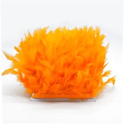 Yuntanu 10M White Turkey Feather Fringe Trim 4-6Inch Marabou Feathers Trimming Skirt Dress Trims Ribbon Feathers For Diy Crafts