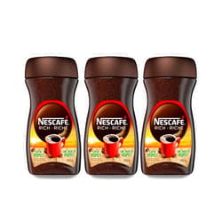 NESCAFÉ Nescafe Rich Instant Coffee 170g/6 oz. Jar, (3 Pack) {Imported from Canada}