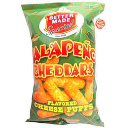 Better Made Special jalapeno cheddars flavored cheese puffs 8.5 oz Bag (pack of 1)