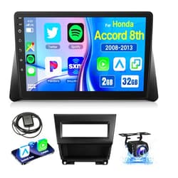 Leadfan Car Radio Stereo for Honda Accord 8th 2008 2009 2010 2011 2012 2013 with Wireless CarPlay Android Auto, 10.1