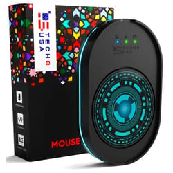 TECH8 USA Mouse Mover Device, Undetectable Mouse Jiggler for Laptops, PC, No Software, Random Movement, Patented, Designed, Engineered, Packaged in USA - 3D Hologram Alien