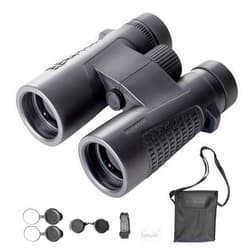 Huhloch High Power 10x42 Binoculars for Adults and Kids,Wide Field of View, Clear Vision,Perfect for Bird Watching, Travel, Hunting, Theater, Camping,includes Storage Bag and Neck Strap - Huhloch Binoculars