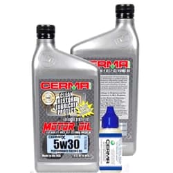 cermatreatment.com Ceramic Synthetic Oil Value Package for Motorcycles 3 Quarts 5w30 Value Package,Size: 5w30 Value Package - Oil Quantity: 3 Quarts