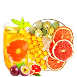 MIHUNTANG Grapefruit Kumquat Passion Fruit Tea 7.05 oz cold Tea Bag Sweet Sour Flavor Fruit Combination Made Of Passion Fruit Tea Dried