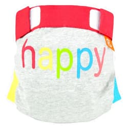 Gdiapers Happy Gpants Baby Diapers, Heather Gray, Medium