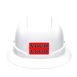 Nsteky Custom Construction Work Safety Helmet Full Brim Hard Hat Suspension Hard Hat with Vents