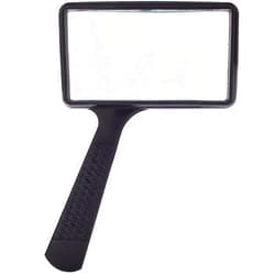 MagnifyLabs Jumbo Rectangular Handheld Magnifying Glass (3X Magnification) – Scratch Resistant Glass Lens - Large Horizontal Viewing Area