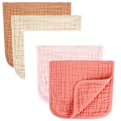 MIGIOL Muslin Burp Cloths 100% Cotton Baby Burp Cloths Soft, Absorbent 10x20 inches for Girls and Boys Baby Essentials