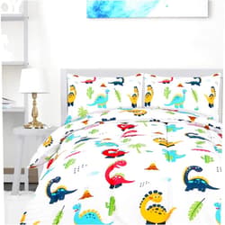 Utopia Bedding All Season Dinosaur Comforter Set with 2 Pillow Cases, 3 Piece Soft Brushed Microfiber Kids Bedding Set for Boys/Girls, Machine Washable (Twin)