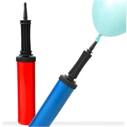 Newsight Red & Blue 2-Pack Manual Balloon Pump, Two Way Handheld Air Pump for Kids’ Party Balloons Supplies Accessories, Balloon Inflator by Hand, Manual Pump for Children's Balloons