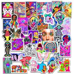 SORANT Stickers 50pcs Packs - Supreme Stoner Sticker - Cool Hippie Skater Random Thrasher Decals, Dope 90s Stikers for Helmet - Graffiti Sticker Lot 100% Vinyl
