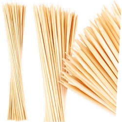 MalloMe XL Bamboo Skewers 30 Inch 100 pcs - 5mm Thick Bamboo Sticks - Heavy Duty Wooden Shish Kabob Skewers for Grilling - for Kebab BBQ Grill Hot Dog, Candy Apple Smores Sticks Wood Skewer Appetizers