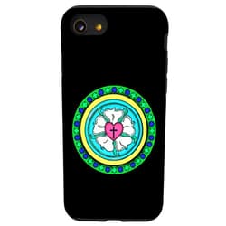 Lutheran Emporium iPhone SE (2020) / 7 / 8 Martin Luther Rose Lutheran Symbol Bright Colors 5 Solas Case