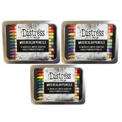 Grrl Friday Tim Holtz Watercolor Pencils - Set 4, 5, 6 Bundle with Extras