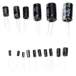 Walfront 150PCS Electrolytic Capacitor Assortment Kit for Electronic Applications 50V 1uF - 2200uF
