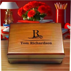 Handmade Personalized Walnut Gift Box, Luxury Mens Jewelry Box, Groomsmen Wooden Box, Men's Keepsake Box, Best Man Wood Box, Wooden Box Birthday Gift
