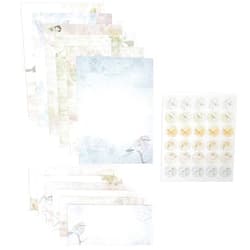 Paper Junkie Vintage Floral Stationery Paper and Envelope Set – 60 Sheets, 30 Envelopes, 30 Stickers – Letter Writing Stationery Perfect for Invitations, Thank You Notes & Personalized Letters