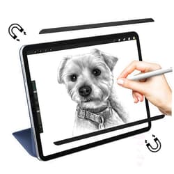 Hoktods Magnetic Paper Screen Protector for iPad 9.7 Inch (2018/2017), iPad 6th/5th Generation/iPad Air 2, Air 1, Washable, Anti-Glare, Removable, and Reusable Paper-film for Drawing