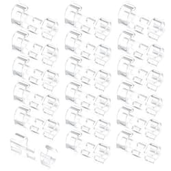 Xujinsongg Adhesive Cable Clips, 120 Pcs Cable Management Clips, Clear Cable Organizer, Cord Holder, Wire Clips, Sticky Cable Wire Cord Clips Holder for Car Office Home Desktop Laptop PC TV Ethernet Cable